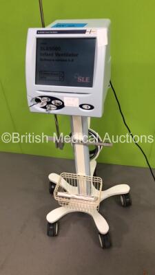 SLE 5000 Infant Ventilator TTV Plus Software Version 5.0 on Stand with Hoses (Powers Up) * S/N 54008 * * Mfd 2009 * - 2