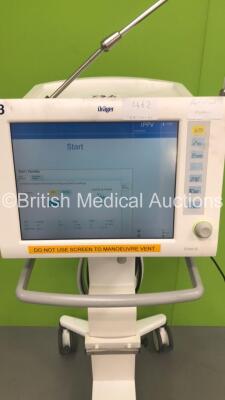 Drager Evita XL Ventilator Software Version 07.03 - Running Hours 33820 with Hoses (Powers Up) *S/N ASDF-0311* **Mfd 2012** - 3