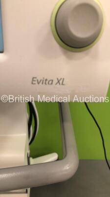 Drager Evita XL Ventilator Software Version 07.03 - Running Hours 33820 with Hoses (Powers Up) *S/N ASDF-0311* **Mfd 2012** - 5