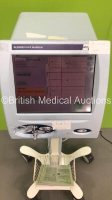 SLE 5000 Infant Ventilator TTV Plus Software Version 5.0 on Stand with Hoses (Powers Up) *S/N 54006* **Mfd 2009** - 4