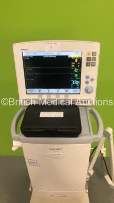 Maquet Servo-i Ventilator Model No 6487800 System Version 8.0 System Software Version 8.00.01 / Total Operating Hours 44821 with Hoses and Capnostat CO2 Sensor (Powers Up) - 11