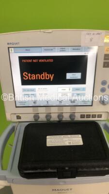 Maquet Servo-i Ventilator Model No 6487800 System Version 8.0 System Software Version 8.00.01 / Total Operating Hours 42696 with Hoses and Capnostat CO2 Sensor (Powers Up) - 2