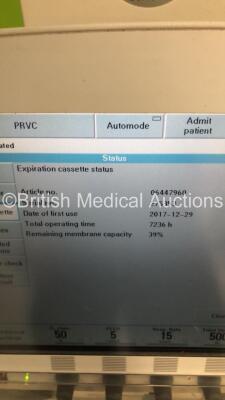 Maquet Servo-i Ventilator Model No 06487800 System Version 8.0 System Software Version 8.00.01 / Total Operating Hours 65811 with Hoses (Powers Up) - 5