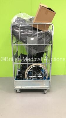 Mixed Cage Including 3 x Wheelchairs, Battery and Mattress (Cage Not Included) - 2