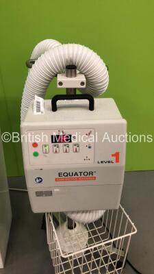 1 x Smiths Medical Level 1 Equator Convective Warmer on Stand with Hose (Powers Up - Missing 1 x Wheel ) and 1 x UW Hospital Equipment Heating Cabinet (Powers Up) - 2