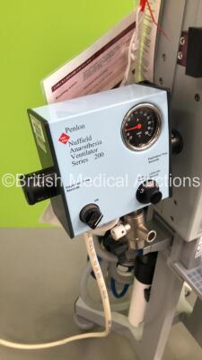 Spacelabs Healthcare Blease Genius Induction Anaesthesia Machine with InterMed Penlon Nuffield Anaesthesia Ventilator Series 200,Hoses and Suction Cup * SN GENI-000222 * - 6