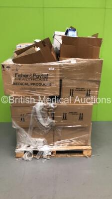 Large Pallet of Consumables Including Approx 150 x Mixed Surgical Gowns Including Barbour and ICS,Handsafe Sterile Paper Backed Over-GloveS,Edwards Lifesciences Pressure Monitoring Sets and Covidien Genius Tympanic Probe Covers