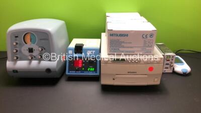 Mixed Lot Including 1 x Respironics CoughAssist, 1 x Medtronic Hemotec ACT Automated Coagulation Timer Unit, 1 x Mitsubishi Video Copy Processor CP 900 with 3 x Paper Sheet Sets (All Power Up) 1 x Roche CoaguChek XS Plus and 2 x Spacelabs Modules *5003995