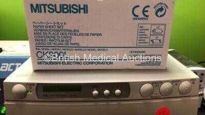 Mixed Lot Including 1 x Respironics CoughAssist, 1 x Medtronic Hemotec ACT Automated Coagulation Timer Unit, 1 x Mitsubishi Video Copy Processor CP 900 with 3 x Paper Sheet Sets (All Power Up) 1 x Roche CoaguChek XS Plus and 2 x Spacelabs Modules *5003995 - 4