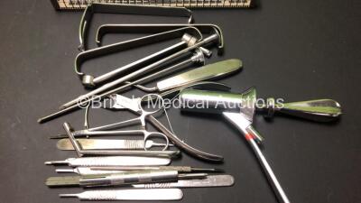 Job Lot of Surgical Instruments Including Spinal Implants and Tools in Tray - 5