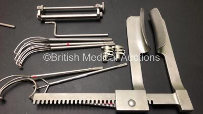 2 x Kaps Cosgrave Cardiac Valve Retractor Systems (Complete) Span 30cms - 20cm Blades in 2 x Metal Trays - 3