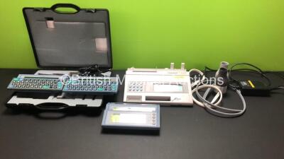 Mixed Lot Including 3 x Toby Churchill LightWriters with 1 x Case and 1 x Power Supply (All Power Up with 1 x Blank Screen) and 1 x Vitalograph Alpha Spirometer with Power Supply (Powers Up)