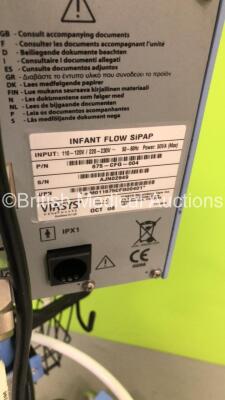 Viasys Healthcare Infant Flow SiPAP P/N 675-CFG-004 on Stand with Hoses (Powers Up) * Mfd 2008 * - 4