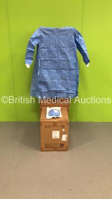 200 x YADU Medical Surgical Gowns Reinforced X Large (4 x Boxes of 50) * Stock Photo Taken *