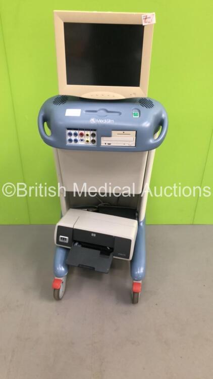 Medistim VeriQ Cardiac Simulator on Stand with Printer and Monitor (HDD Removed)