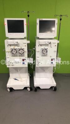 2 x B-Braun Dialog+ Dialysis Machines (1 x Draws Power with Blank Screen,1 x No Power)