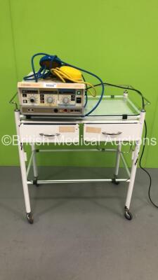 Eschmann TD411RS Minimal Invasive Surgery Diathermy Unit on Table with Footswitch (Powers Up)