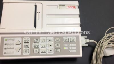 2 x Seca CT3000i ECG Machines with 2 x 10 Lead ECG Leads *Mfd 2012 - 2011* (Both Power Up with INOP Warning) - 3