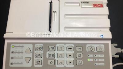 2 x Seca CT3000i ECG Machines with 2 x 10 Lead ECG Leads *Mfd 2014 - 2013* (Both Power Up with INOP Warning) - 3