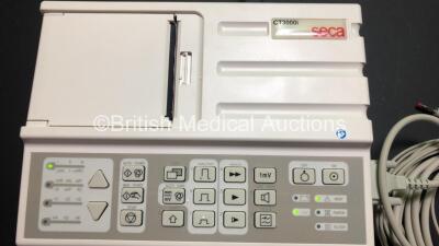 2 x Seca CT3000i ECG Machines with 2 x 10 Lead ECG Leads *Mfd 2015 - 2012* (Both Power Up with INOP Warning) - 3