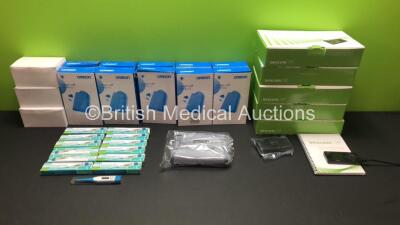 Mixed Lot Including 10 x Omron CL2 Large Cuffs, Approx 42 DT-101 Digital Thermometers and 5 x Dexcom G4 Platinum Receiver Kits