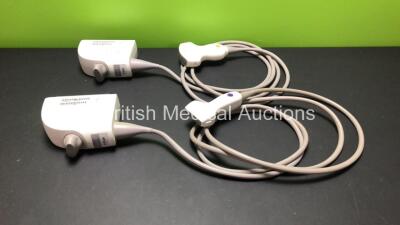 2 x Siemens Ultrasound Transducer-Probes - 1 x CH5-2 *Mfd 2008* and 1 x VF13-5 *Mfd 2008* (Some Damage to Probe Head - See Photo)