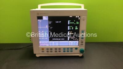 GE Datex-Ohmeda Compact Anaesthesia Monitor *Mfd - 2007* with 1 x GE E-PRESTN Multiparameter Module with SPO2, T1-T2, P1-P2, NIBP and ECG Options *Mfd - 2007* and 1 x GE E-CAiOV Gas Module with Spirometry Option and D-fend Water Trap *Mfd - 2007* (Powers