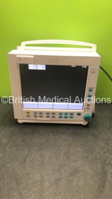 GE Datex-Ohmeda S/5 Patient Monitor Type F-CM1-04 with 1 x E-PRESTN Module with SpO2,T1/T2,P1/P2,NIBP and ECG Options,1 x M-ENTROPY Module and 1 x M-BIS Module (Powers Up with SRAM Error) * Mfd 2006 *