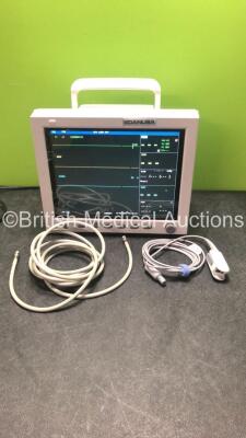 EDAN iM8 Patient Monitor with Printer,ECG,NIBP,SpO2,T1 and T2 Options,1 x BP Hose and 1 x SpO2 Finger Sensor(Powers Up in Excellent Condition)