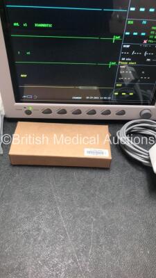 EDAN iM8 Patient Monitor with Printer,ECG,NIBP,SpO2,T1 and T2 Options,1 x SpO2 Finger Sensor,1 x BP Hose and 1 x BP Cuff (Powers Up in Excellent Condition) - 5