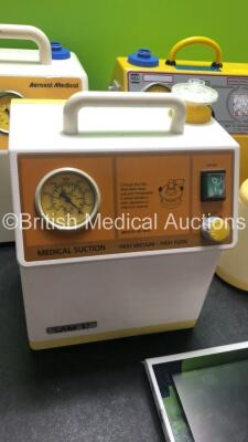 Mixed Lot Including 2 x Oxylitre Suction Units,1 x SAM 12 Suction Unit,1 x Aerosol Medical Suction Unit,1 x Medela Symphony Unit and 1 x AMBU aView Videoscope Monitor (All Power Up-Unable To Test Ambu aView Due to No Power Supply) * SN AM13A00003 / 060217 - 3