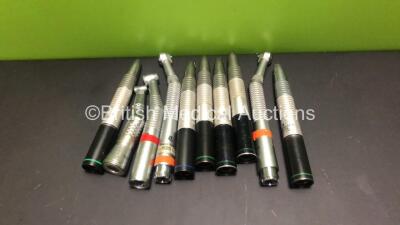 10 x Dental Drills Including Kavo INTRAflex 2313L, Kavo Super-Torque 625D and W&H 964