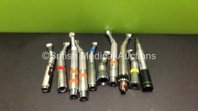 10 x Dental Drills Including Kavo INTRAflex 2313LN, Kavo SUPERtorque LX 600B and W&H WP-64 M