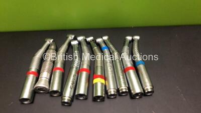 10 x Dental Drills Including Kavo PR036, Kavo 645B and W&H Toplight 898