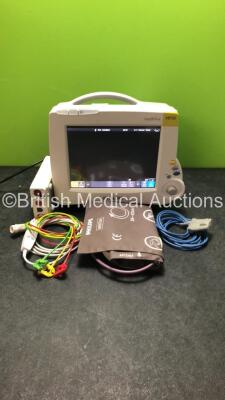 Philips IntelliVue MP30 Patient Monitor * Mfd 2013 * with 1 x Philips M3001A Module with Press/Temp,NBP,SpO2 and ECG/Resp Options * Mfd 2013 *,1 x SpO2 Lead,1 x BP Hose,1 x BP Cuff and 1 x 3-Lead ECG Lead (Powers Up)