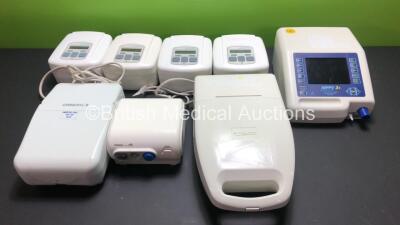 Job Lot Including 1 x B & D Nippy 3+ Ventilator (No Power) 4 x DeVilbiss Sleep Cube Standard CPAP Units and 3 x Nebulisers