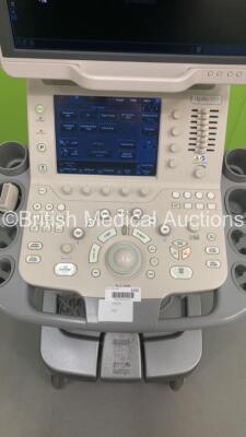 Toshiba Aplio 500 Flat Screen Ultrasound Scanner Model TUS-A500 Software Version AB_V3.00*R002 with 1 x Transducer/Probe (PLT-704SBT * Mfd 2010 *),Sony Digital Graphic Printer UP-D897 and Footswitch (Powers Up-General Marks to Side Panels) * SN T1C11X2201 - 4