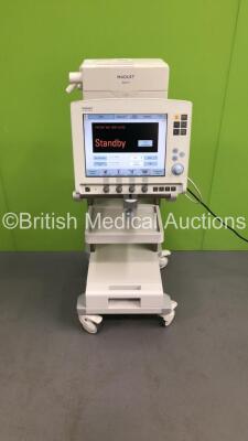 Maquet Servo-i Ventilator Model No 6487800 System Version V8.0 / System Software Version V8.00.01 / Running Hours 38344 on Stand (Powers Up) * SN 44822 *