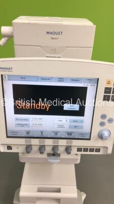 Maquet Servo-i Ventilator Model No 6487800 System Version V8.0 / System Software Version V8.00.01 / Running Hours 38344 on Stand (Powers Up) * SN 44822 * - 3