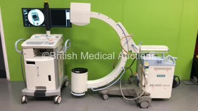 Siemens Arcadis Varic Mobile X-Ray C-ARM Model No 10143406 with Dual Image Intensifier,Exposure Finger Trigger and Footswitch (Powers Up with Stock Key-Key Not Included - Exposure Taken ) * SN 12336 * * Mfd 2009 * ***IR234***