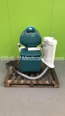 Belmont/Takara Pro II Electric Dental Chair Model 037 with Spitoon * On Pallet * * SN DDS040140 *