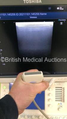 Toshiba Aplio 500 Flat Screen Ultrasound Scanner Model TUS-A500 Software Version AB_V3.00*R002 with 1 x Transducer/Probe (PLT-1204BT * Mfd March 2012 *),Sony Digital Graphic Printer UP-D897 and Mitsubishi Digital Color Printer CP30DW (Powers Up-General Ma - 4