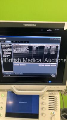 Toshiba Aplio 500 Flat Screen Ultrasound Scanner Model TUS-A500 Software Version AB_V3.00*R002 with 1 x Transducer/Probe (PLT-1204BT * Mfd March 2012 *),Sony Digital Graphic Printer UP-D897 and Mitsubishi Digital Color Printer CP30DW (Powers Up-General Ma - 8