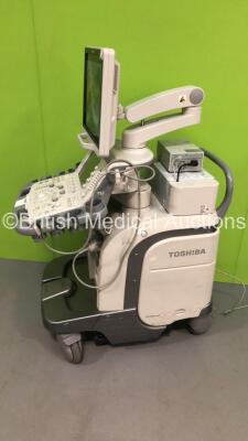 Toshiba Aplio 500 Flat Screen Ultrasound Scanner Model TUS-A500 Software Version AB_V3.00*R002 with 1 x Transducer/Probe (PLT-1204BT * Mfd March 2012 *),Sony Digital Graphic Printer UP-D897 and Mitsubishi Digital Color Printer CP30DW (Powers Up-General Ma - 12