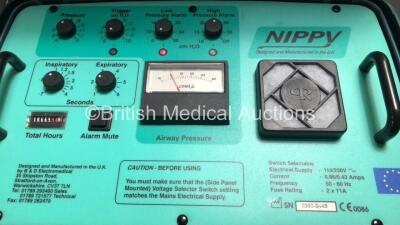 2 x B & D Electromedical Nippy Ventilators (Both Power Up) - 3