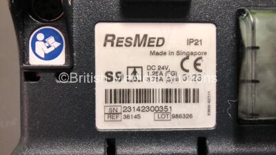 Job Lot Including 10 x ResMed S9 AutoSet CPAP Units with 4 x Power Supplies and 3 x Respironics REMstar Plus M Series BiPAP Units with 2 x Humidifiers and 2 x Power Supplies - 7