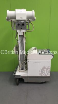 GE AMX 4 Plus Mobile X-Ray Model 2275938 with Exposure Finger Trigger and Key (Powers Up with Key-Key Included-Incomplete-See Photos) * SN 985683WK2 * * Mfd Feb 2004 *