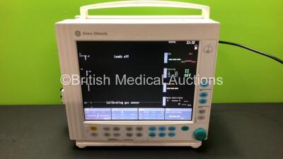 Datex-Ohmeda Anesthesia Monitor with 1 x GE E-CAIO-00 Gas Module with Water Trap *Mfd 2006* and 1 x GE E-PRESTN-00 Module *Mfd 2010* (Powers Up)