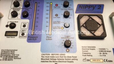 1 x B & D Electromedical Nippy 2 and 1 x Nippy Ventilators (Both Power Up) - 4