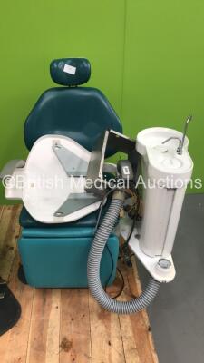 Belmont/Takara Pro II Electric Dental Chair Model 037 with Spitoon * On Pallet * * SN DDS030164 *